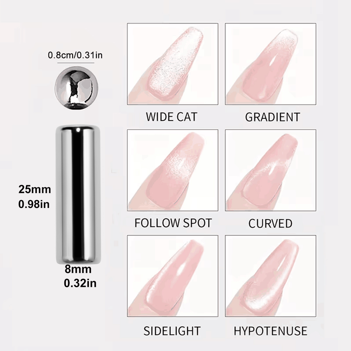 2er-Set Magnet-Stahlkugel-Nage – Contour Palette Stick Bewertung und Preis