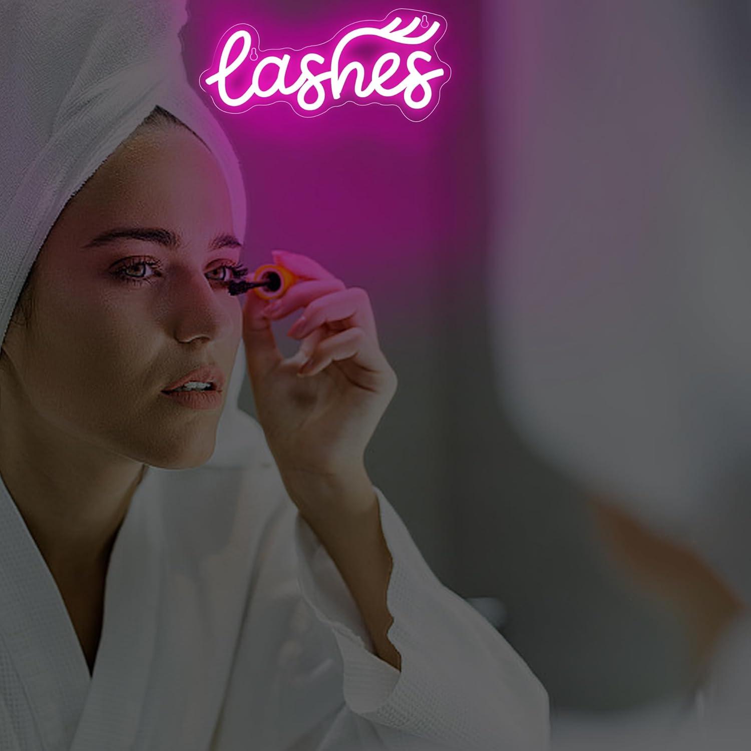 Wimpern-Neonschild „Lady Text“ – Beauty No Makeup Bewertung und Preis
