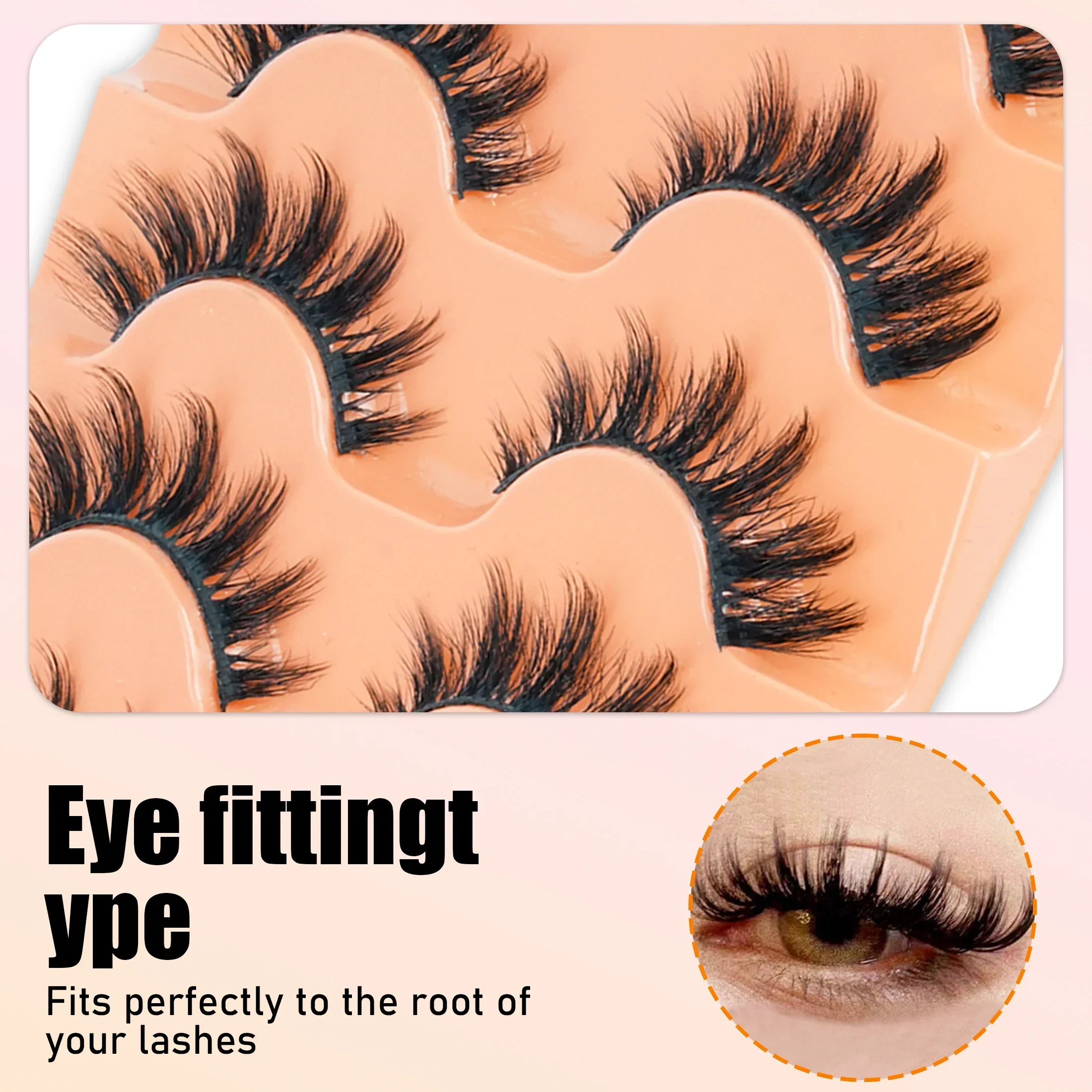 5 Paar Cat-Eye 8D Russian Volu – Beauty Makeup Women Bewertung und Preis